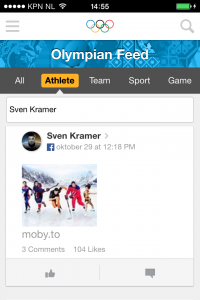 Olympic Athletes Hub app