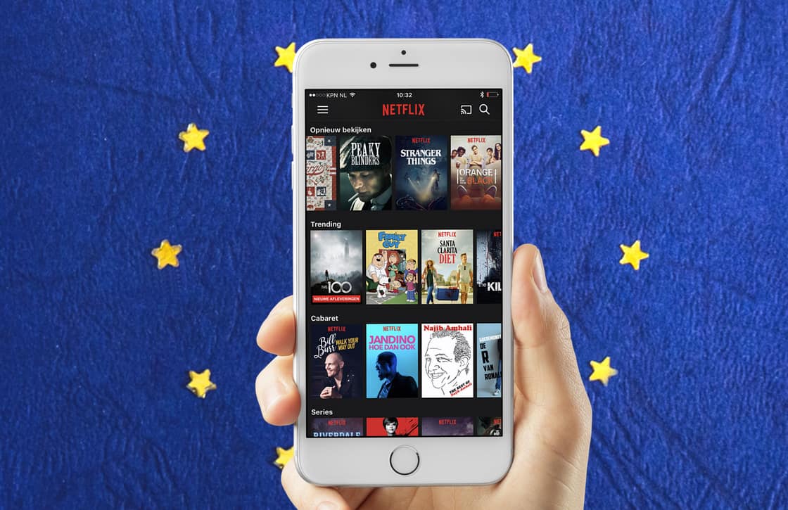 Vanaf 2018 is het Netflix-aanbod in de hele EU gelijk